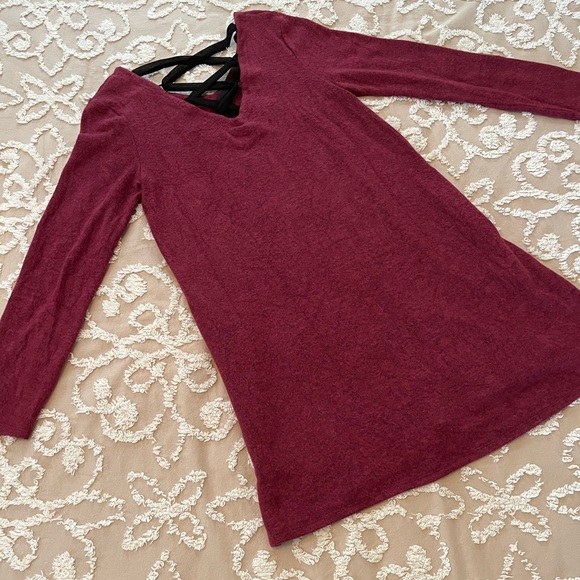 Soft Cranberry Dress - Picture 2 of 9